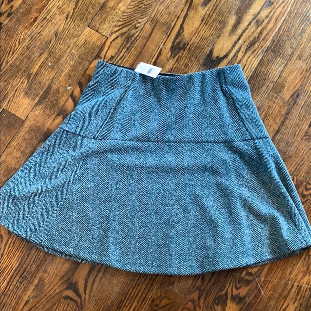 Loft turquoise textured skirt NWT